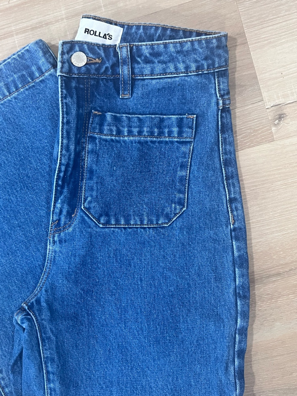 ROLLA’S High Rise Blue Denim Jeans - Picture 2 of 3